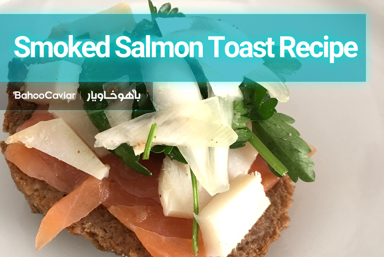 Smoked salmon toast